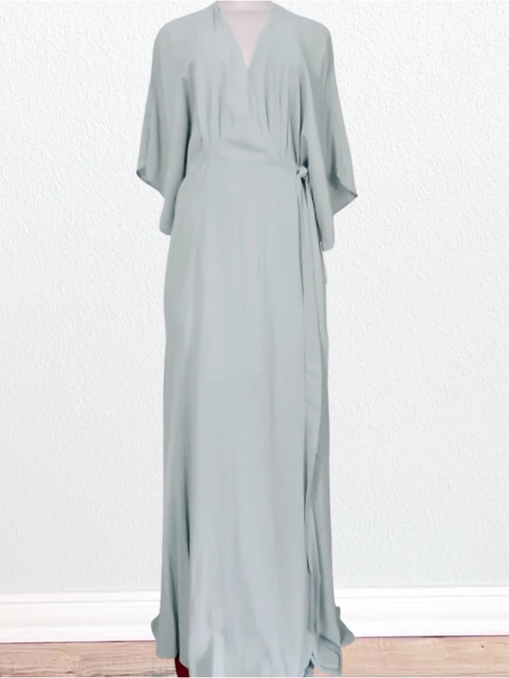 NWT Reformation Maxi Wrap Winslow Dress in Celadon SZ XL - Picture 9 of 16